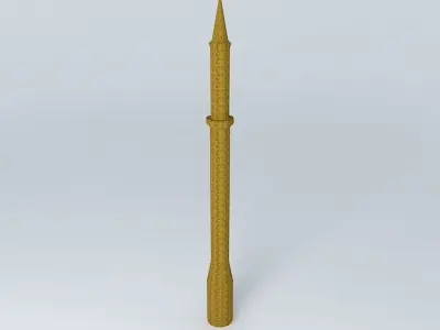 Eger minaret Hungary 3D model