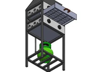 Toaster Cake Balok 3D model