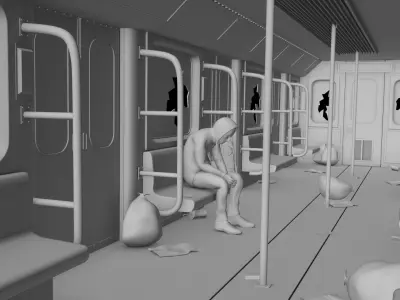 Abandoned Metro 3D model