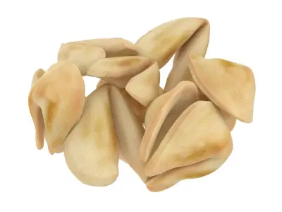 Fortune cookie bowl  Low-poly 3D model