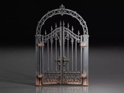 Graveyard Cemetery Pack Low-poly 3D model