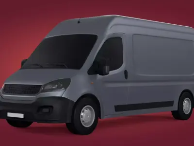 Generic Large Panel Van 3D model