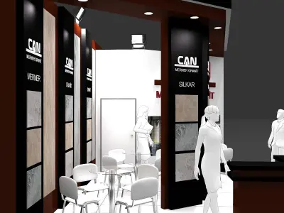 Exhibition Stand - ST0072 3D model
