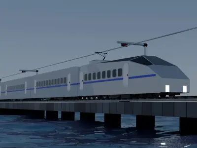 BULLET TRAIN 3D model purchase