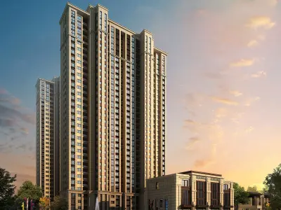 3Dmax fashion city commercial square building 98 3D model