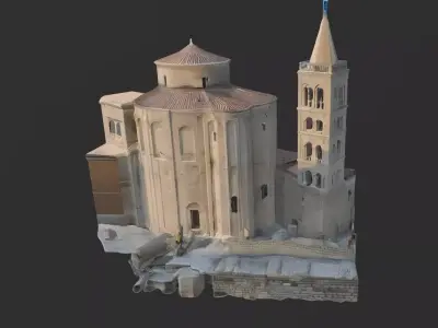 Zadar Sveti Donat Saint donat Church 3D model