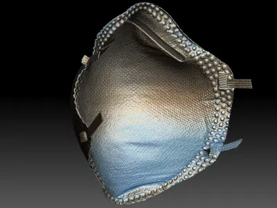 Construction Particulate Dust Mask 3D model