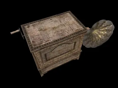 Gramophone - PBR - Textured Low-poly 3D model
