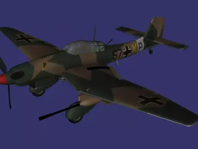 Junkers Ju 87 Stuka Low-poly 3D model
