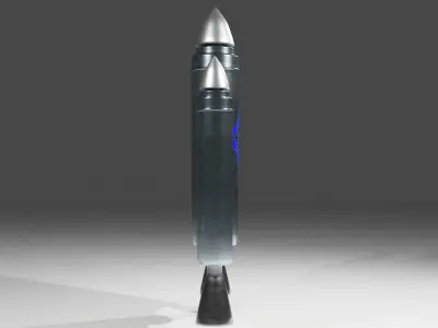 Jetpack rocket launcher 3D model