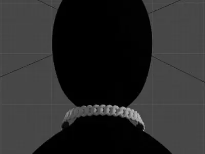 Bring Creativity to your Neck with Our Cuban Chain Low-poly 3D model buy