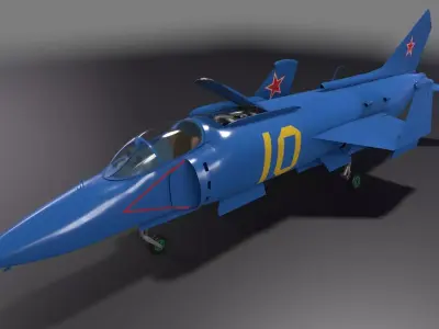 Yak 38M Low-poly 3D model