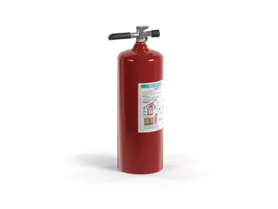 Realistic Red Fire Extinguisher - MorisonDesign 4K PBR Low-poly 3D model