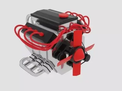  Engine Flext  3D model