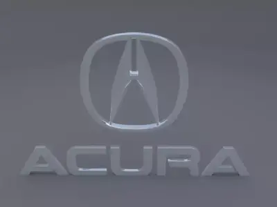 acura logo 3D model