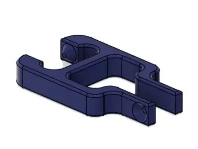 Compliant Clip With Single Part Hinge 3D print model