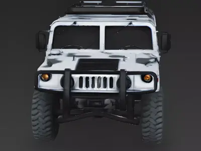 Realistic Rugged 4x4 Utility Vehicle 3D Model Low-poly 3D model
