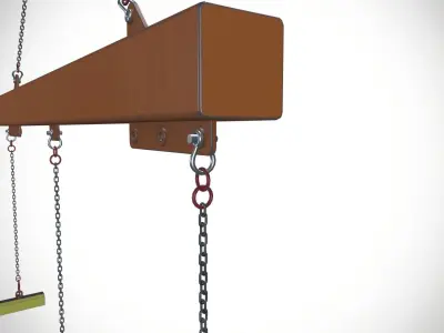 Factory Crane Holder 3D model