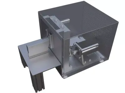 Automatic vegetable cutting machine 3D model