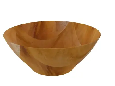 Brown Wodden Bowl 3D model