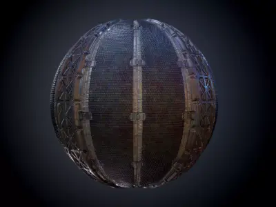 Sci-Fi Military Seamless PBR Texture 20 Texture