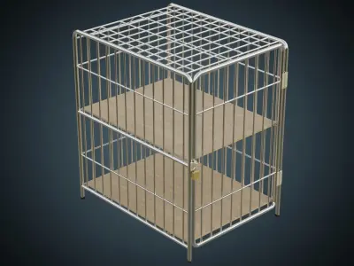 Cage 2 Basic Low-poly 3D model