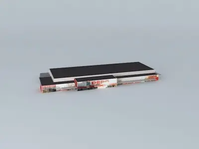 Depo warehouse store Riga Lubanas iela 150 Free 3D model