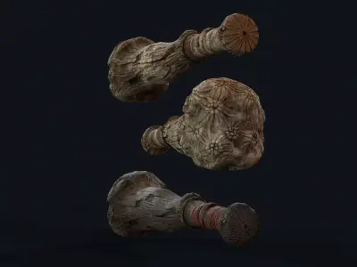 Cyclops Giant Club Low-poly 3D model