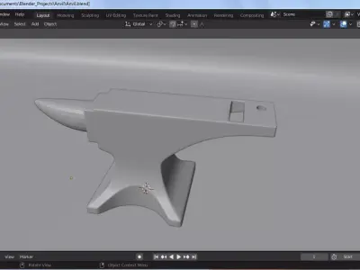 Blacksmith Anvil Free low-poly 3D model