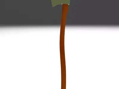 Military Axe Low-poly 3D model