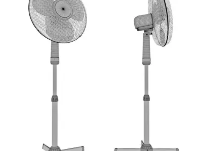 Sencor fan on stand 4047wh 3D model