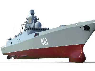 Admiral Gorshkov class frigate 22350  3D model
