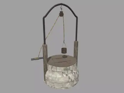 Water Well Low-poly 3D model