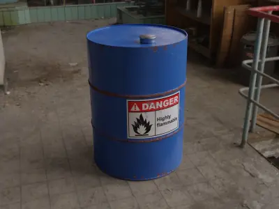 Oil Barrel Oil canister Fuel Barrel Low-poly 3D model