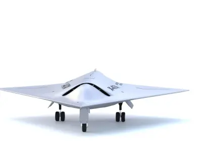 Northrop Grumman X-47A Pegasus - THE MIGHTY DIAMOND - Low-poly 3D model