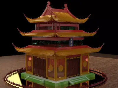 Chinese ancient house  3D model