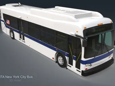 MTA New York City Bus 3D model purchase