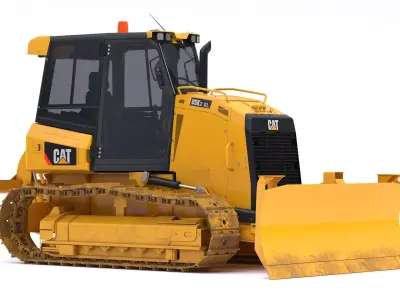 D5K2 Crawler Tractor Dirty 3D model