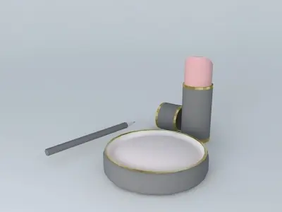 Makeup Set Maquilage  Maquillage Free 3D model