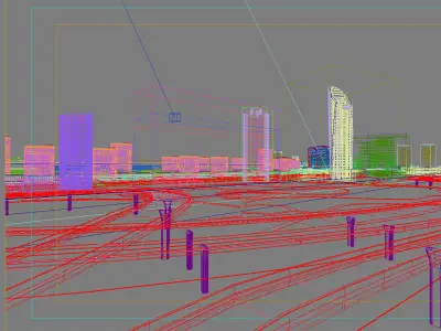 Architecture city 3D model 6