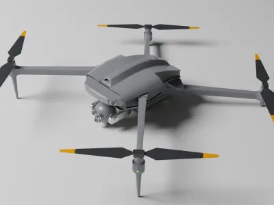 Quadcopter Drone Low-poly 3D model purchase