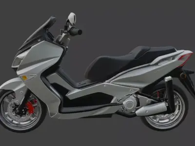 Modern Electric Scooter 3D model