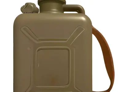 Military Canteen Water Bottle Low-poly 3D model buy