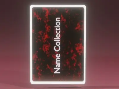 NFT CARD TEMPLATE  3D model