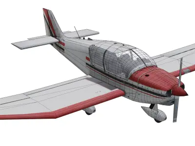 Robin DR-221 Dauphin Low-poly 3D model