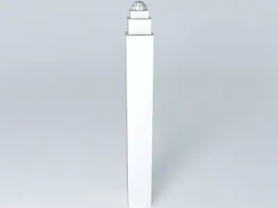 Mostar Cathedral Tower Free 3D model