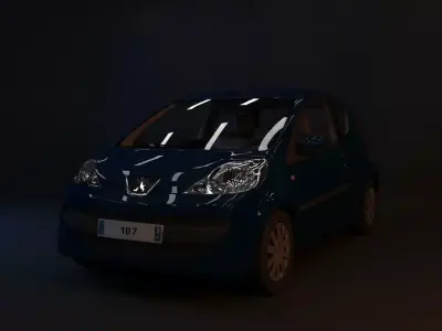 Peugeot 107 2008 3D model 3D model