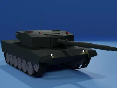 German MBT Low-poly 3D model