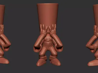 Pencil holder Vase holder objects holder Free 3D print model