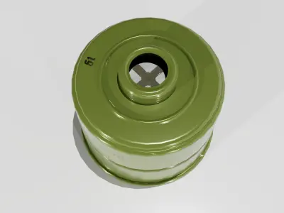 Gas mask filter EO-18k 3D model